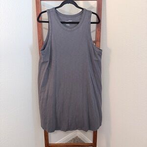 Universal Thread Charcoal Cotton Sleeveless Mini Tank Dress Size Large